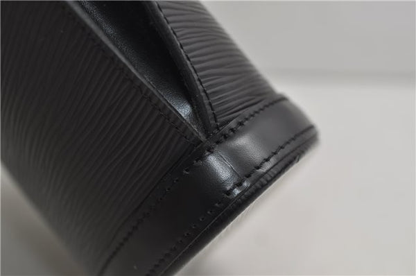 Auth Louis Vuitton Epi Saint Jacques Poignet Long Shoulder Bag Black LV 5667E