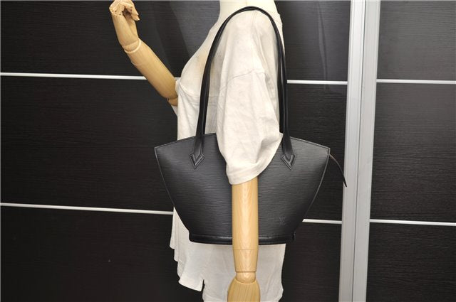 Auth Louis Vuitton Epi Saint Jacques Poignet Long Shoulder Bag Black LV 5667E