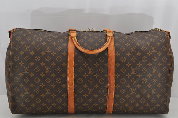 Authentic Louis Vuitton Monogram Keepall Bandouliere 60 M41412 Boston Bag 5667I