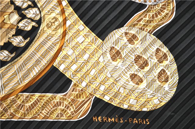 Authentic HERMES Pleats Scarf 