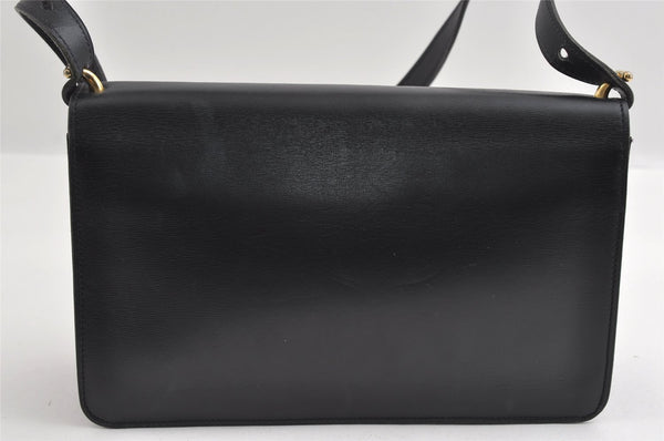 Authentic Christian Dior Vintage Shoulder Hand Bag Purse Leather Black 5669I