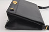 Authentic Christian Dior Vintage Shoulder Hand Bag Purse Leather Black 5669I