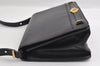 Authentic Christian Dior Vintage Shoulder Hand Bag Purse Leather Black 5669I