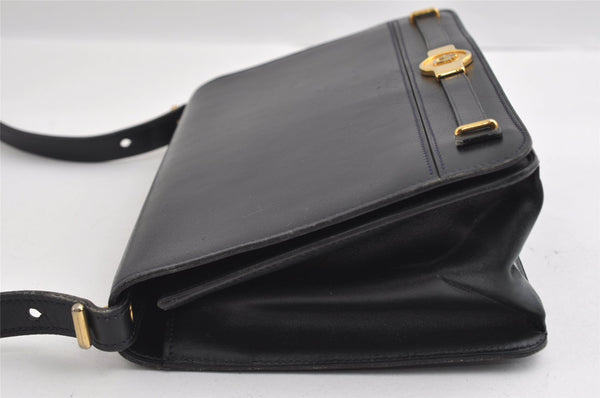 Authentic Christian Dior Vintage Shoulder Hand Bag Purse Leather Black 5669I