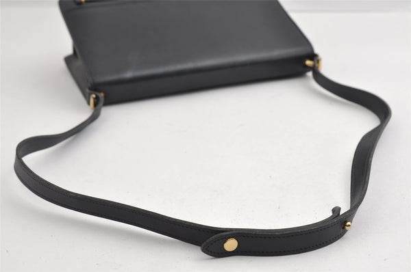 Authentic Christian Dior Vintage Shoulder Hand Bag Purse Leather Black 5669I