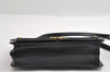 Authentic Christian Dior Vintage Shoulder Hand Bag Purse Leather Black 5669I