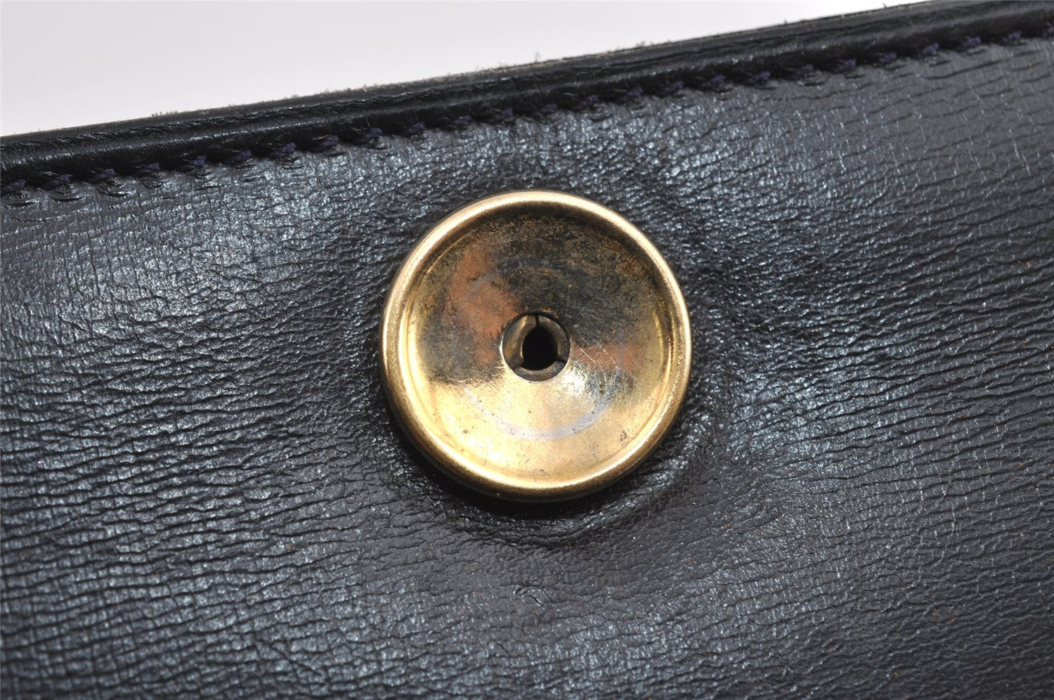 Authentic Christian Dior Vintage Shoulder Hand Bag Purse Leather Black 5669I
