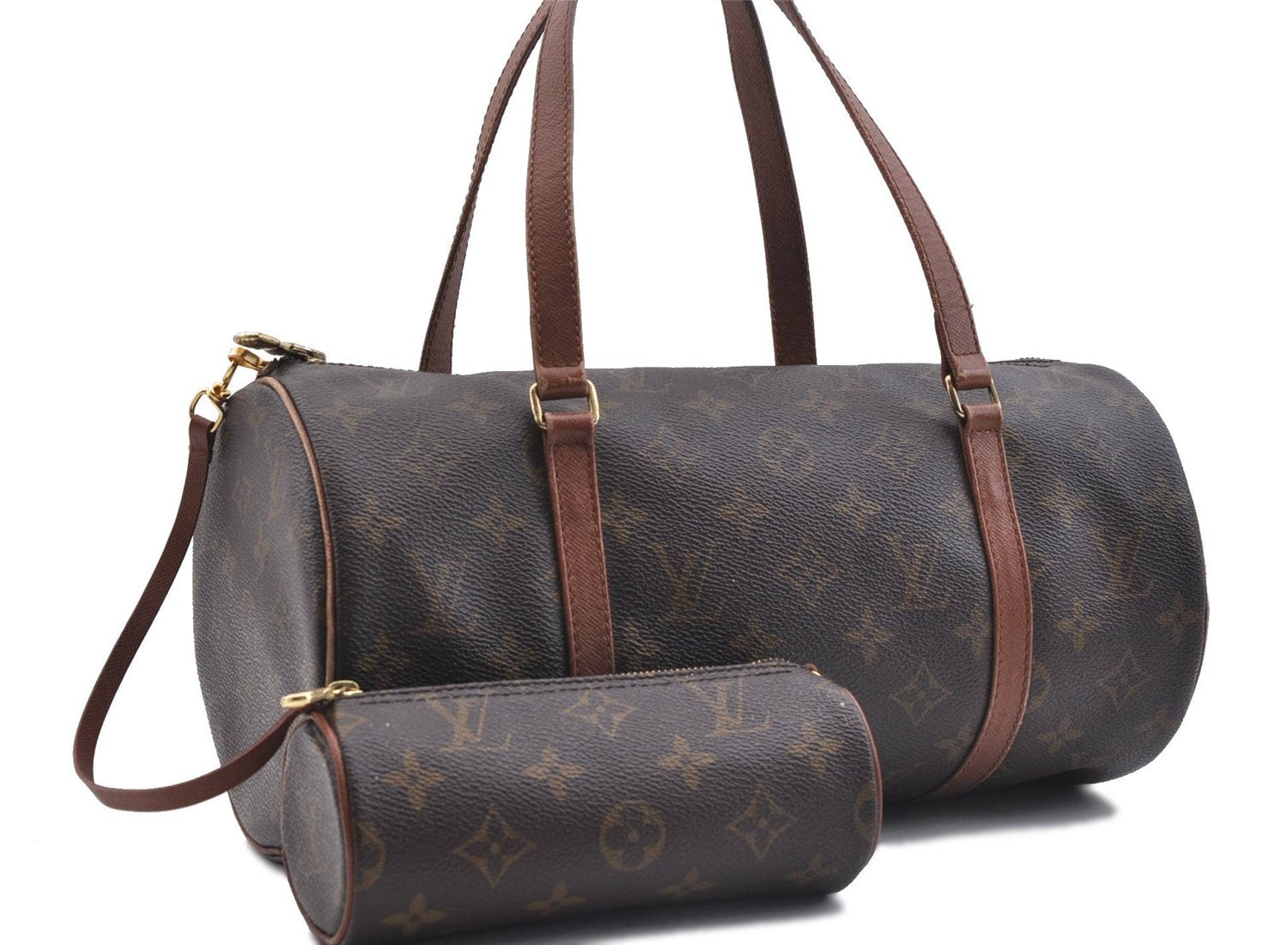 Authentic LOUIS VUITTON Monogram Papillon 30 Hand Bag Old Model LV 5670C