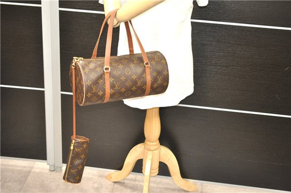 Authentic LOUIS VUITTON Monogram Papillon 30 Hand Bag Old Model LV 5670C