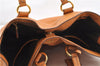 Authentic PRADA VIT DAINO Leather Nappa Shoulder Tote Bag BR4372 Brown 5671F