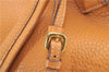 Authentic PRADA VIT DAINO Leather Nappa Shoulder Tote Bag BR4372 Brown 5671F