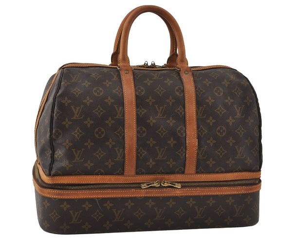 Authentic Louis Vuitton Monogram Sac Sport Travel Hand Bag M41444 LV 5671I
