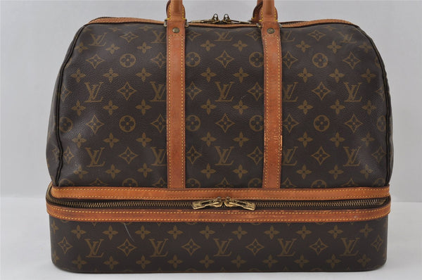 Authentic Louis Vuitton Monogram Sac Sport Travel Hand Bag M41444 LV 5671I