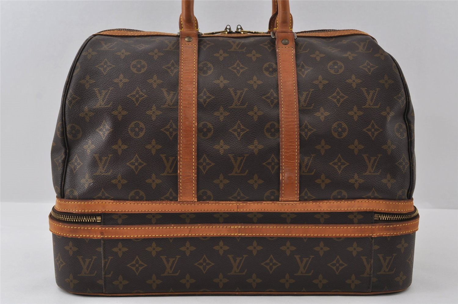 Authentic Louis Vuitton Monogram Sac Sport Travel Hand Bag M41444 LV 5671I