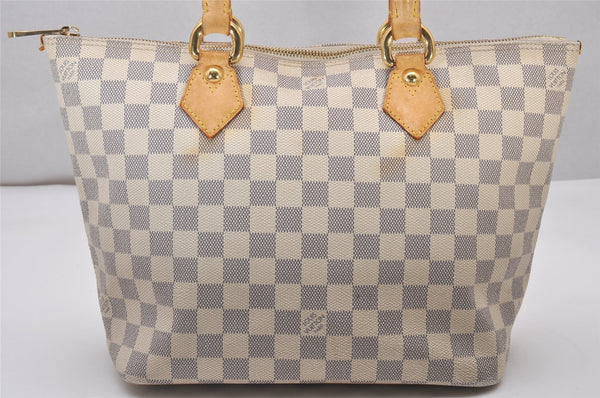 Authentic Louis Vuitton Damier Azur Saleya PM Shoulder Tote Bag N51186 LV 5672I
