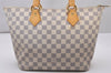 Authentic Louis Vuitton Damier Azur Saleya PM Shoulder Tote Bag N51186 LV 5672I