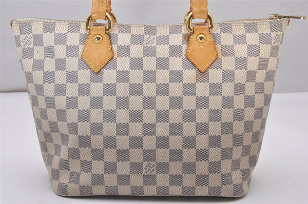 Authentic Louis Vuitton Damier Azur Saleya PM Shoulder Tote Bag N51186 LV 5672I