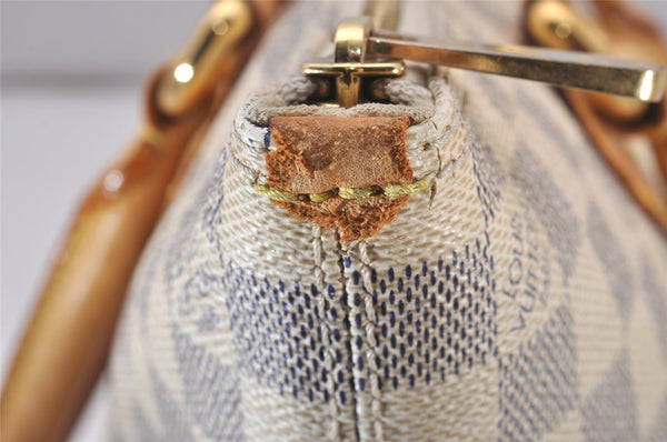 Authentic Louis Vuitton Damier Azur Saleya PM Shoulder Tote Bag N51186 LV 5672I