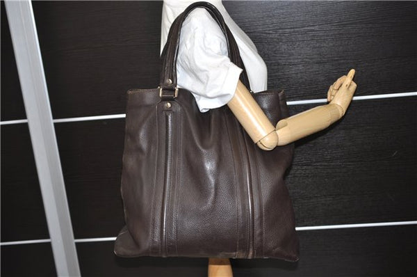 Authentic GUCCI Shoulder Hand Tote Bag Leather 232600 Brown 5674C