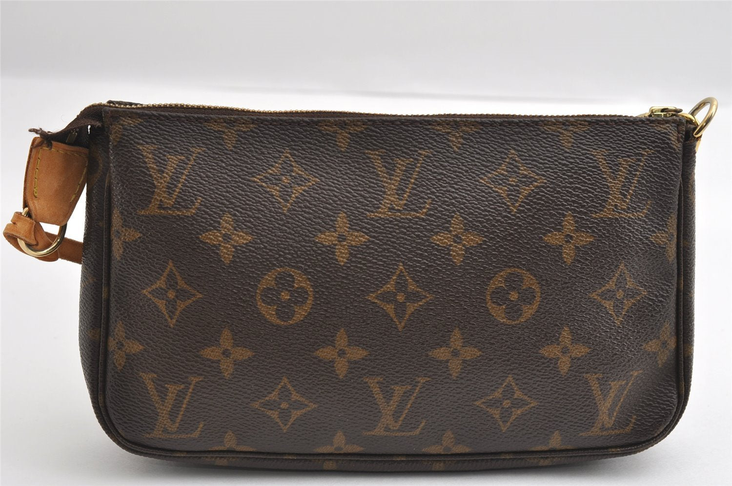 Authentic Louis Vuitton Monogram Pochette Accessoires Pouch M51980 LV 5674I