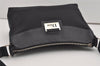 Authentic Christian Dior Trotter Shoulder Cross Body Bag Canvas Black 5675I