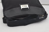 Authentic Christian Dior Trotter Shoulder Cross Body Bag Canvas Black 5675I