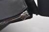 Authentic Christian Dior Trotter Shoulder Cross Body Bag Canvas Black 5675I