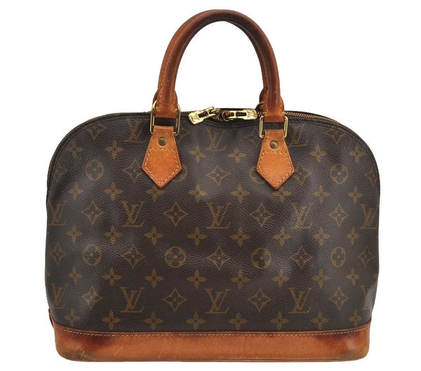 Authentic Louis Vuitton Monogram Alma Hand Bag Purse M51130 LV 5676I