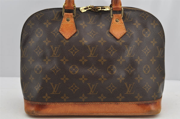 Authentic Louis Vuitton Monogram Alma Hand Bag Purse M51130 LV 5676I