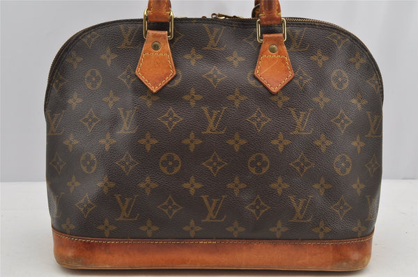 Authentic Louis Vuitton Monogram Alma Hand Bag Purse M51130 LV 5676I