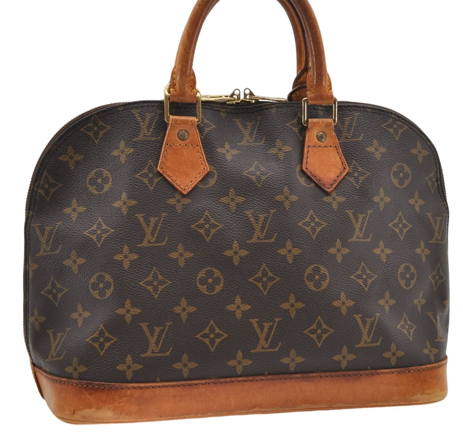 Authentic Louis Vuitton Monogram Alma Hand Bag Purse M51130 LV 5678D