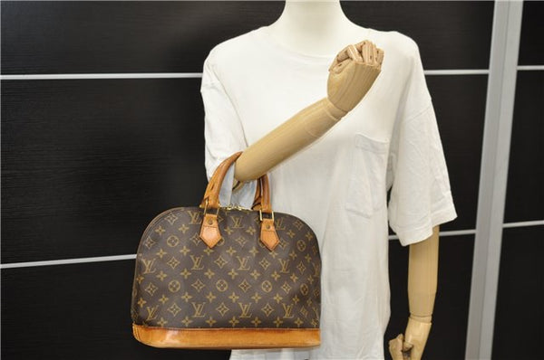 Authentic Louis Vuitton Monogram Alma Hand Bag Purse M51130 LV 5678D