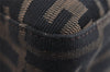 Authentic FENDI Zucca Mamma Baguette Shoulder Bag Canvas Leather Brown 5678I