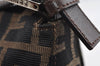 Authentic FENDI Zucca Mamma Baguette Shoulder Bag Canvas Leather Brown 5678I