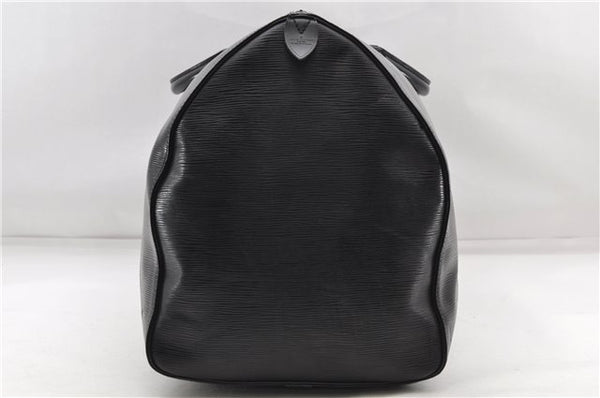Authentic Louis Vuitton Epi Keepall 60 Boston Travel Bag Black M42942 LV 5679D
