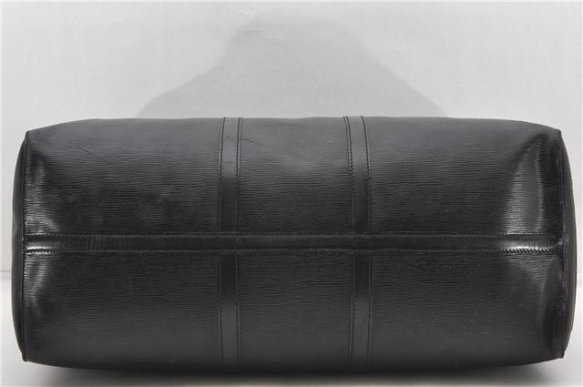 Authentic Louis Vuitton Epi Keepall 60 Boston Travel Bag Black M42942 LV 5679D