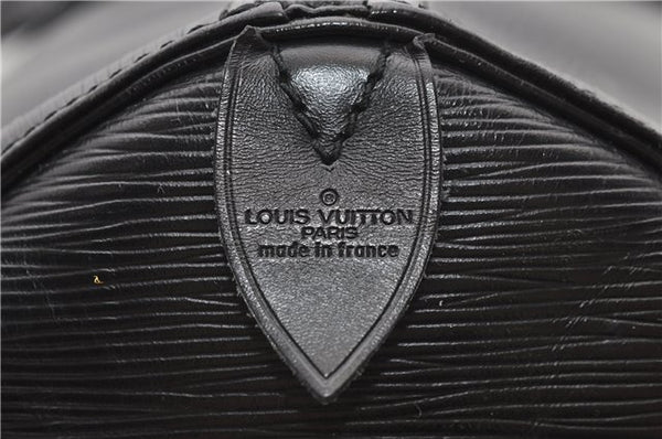 Authentic Louis Vuitton Epi Keepall 60 Boston Travel Bag Black M42942 LV 5679D