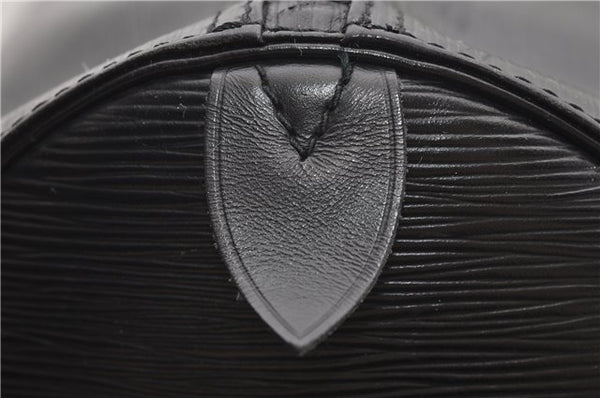 Authentic Louis Vuitton Epi Keepall 60 Boston Travel Bag Black M42942 LV 5679D