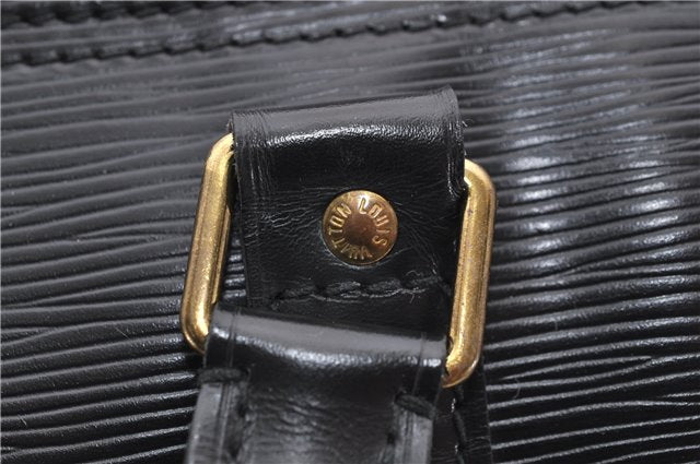 Authentic Louis Vuitton Epi Keepall 60 Boston Travel Bag Black M42942 LV 5679D