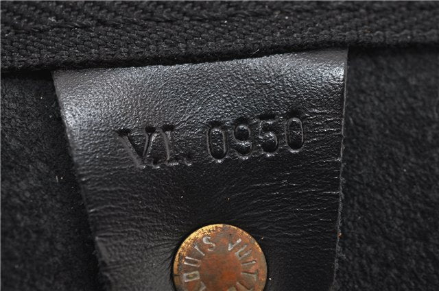 Authentic Louis Vuitton Epi Keepall 60 Boston Travel Bag Black M42942 LV 5679D