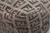 Authentic FENDI Zucchino Vintage Hand Bag Purse Canvas Leather Brown 5679I