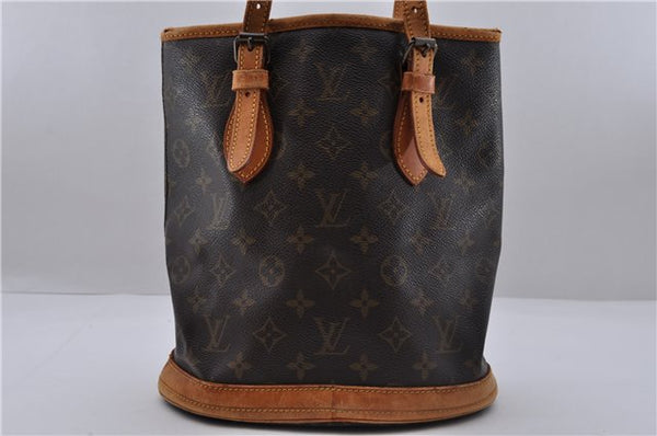 Authentic Louis Vuitton Monogram Bucket PM Shoulder Bag Old Model LV 5680D