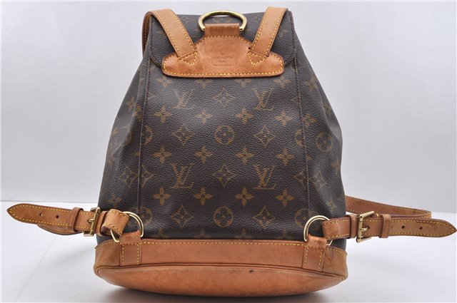 Authentic Louis Vuitton Monogram Montsouris MM Backpack M51136 LV 5681D