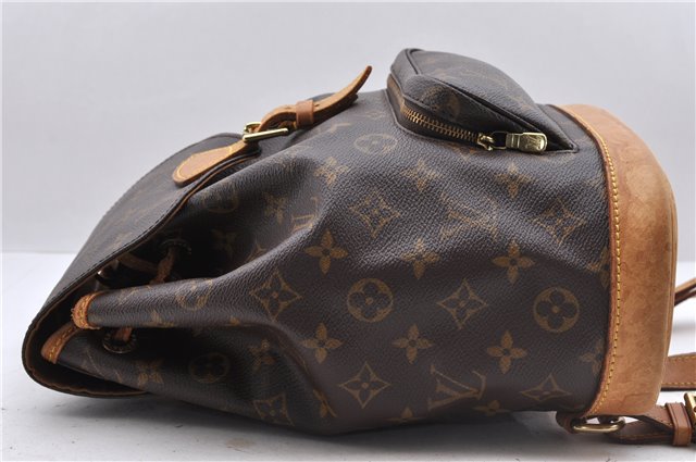 Authentic Louis Vuitton Monogram Montsouris MM Backpack M51136 LV 5681D
