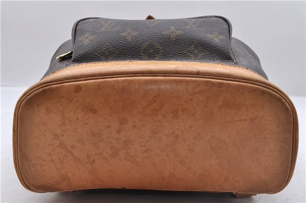 Authentic Louis Vuitton Monogram Montsouris MM Backpack M51136 LV 5681D
