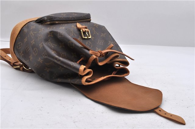 Authentic Louis Vuitton Monogram Montsouris MM Backpack M51136 LV 5681D