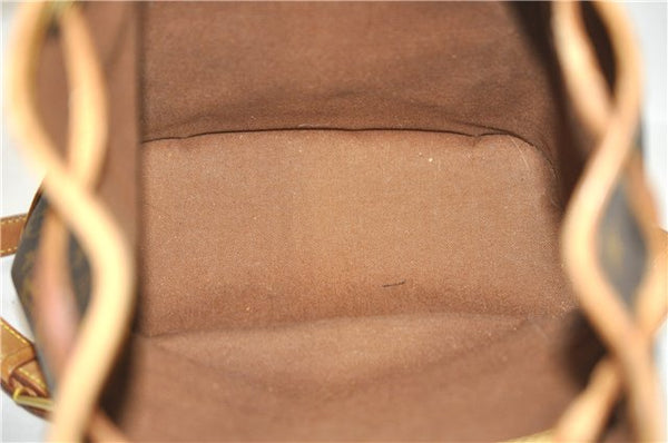 Authentic Louis Vuitton Monogram Montsouris MM Backpack M51136 LV 5681D