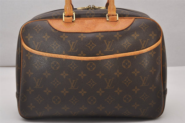 Authentic Louis Vuitton Monogram Deauville Hand Bag M47270 LV Junk 5681I