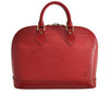 Authentic Louis Vuitton Epi Alma PM Hand Bag Red M52147 LV 5682I