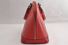 Authentic Louis Vuitton Epi Alma PM Hand Bag Red M52147 LV 5682I